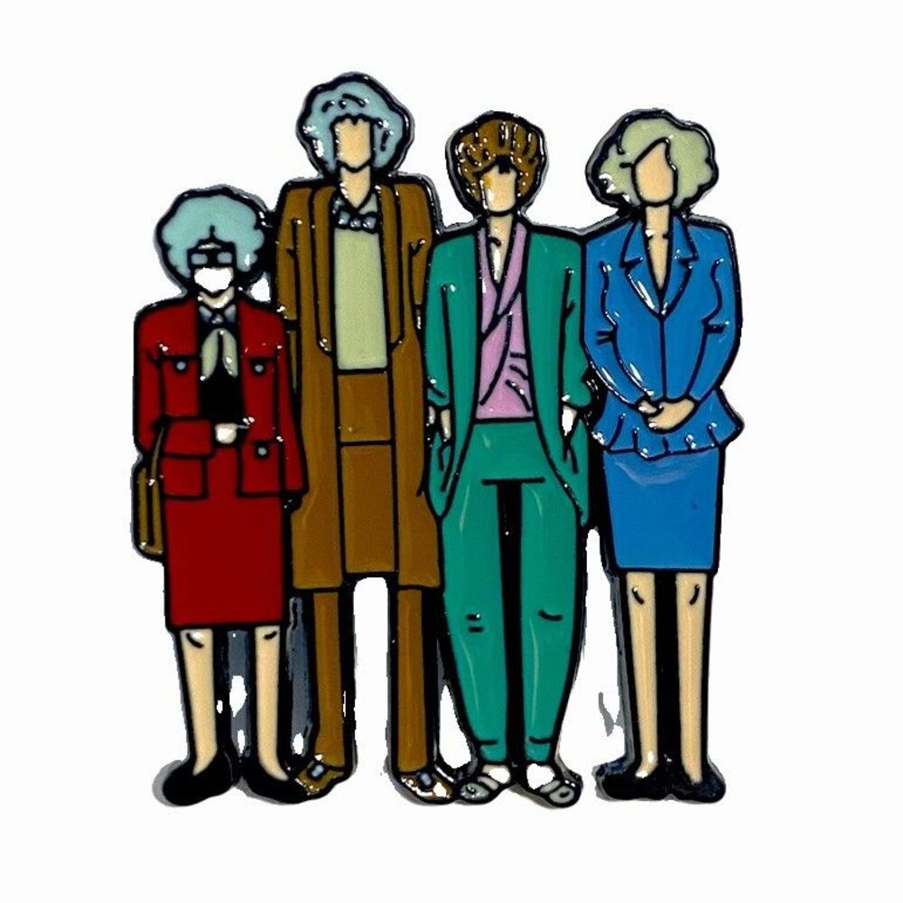 The Golden Girls Enamel Pin Badge Lapel Brooch TV Show Collectible Gift Girls